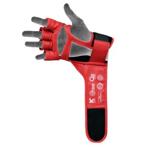 Рукавиці для ММА RDX AURA PLUS T-17 Red/Black L (капа у комплекті) - Зображення 5