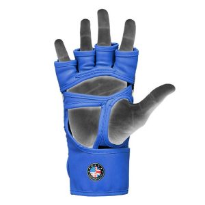 Рукавиці для ММА RDX AURA PLUS T-17 Blue/Black M (капа у комплекті) - Зображення 6