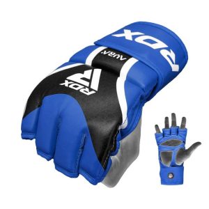 Рукавиці для ММА RDX AURA PLUS T-17 Blue/Black XL (капа у комплекті) - Зображення 5