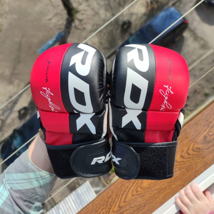 Рукавиці для ММА (Греплінгові рукавички) RDX T6 Plus Rex Red L (капа у комплекті) - Зображення 10