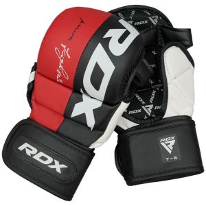 Рукавиці для ММА (Греплінгові рукавички) RDX T6 Plus Rex Red XL (капа у комплекті) - Зображення 5