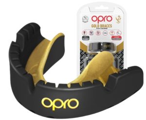 Капа OPRO Gold Braces під брекети доросла (вік 11+) Blackl/Gold (art.102506001) - Зображення 1