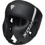 Боксерський шолом RDX F6 KARA Matte White XL (капа у комплекті) - Зображення 3