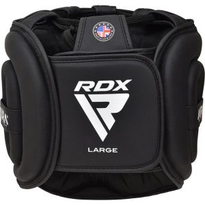 Боксерський шолом RDX AURA PLUS T-17 Black Golden XL (капа у комплекті) - Зображення 5