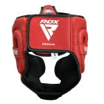 Боксерський шолом RDX AURA PLUS T-17 Red/Black L (капа у комплекті) - Зображення 5