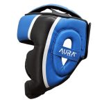 Боксерський шолом RDX AURA PLUS T-17 Blue/Black L (капа у комплекті) - Зображення 6