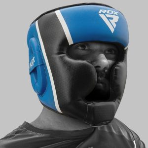Боксерський шолом RDX AURA PLUS T-17 Blue/Black M (капа у комплекті) - Зображення 7