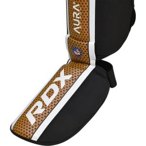 Захист гомілки та стопи RDX SHIN INSTEP AURA PLUS T-17 Black Golden L - Зображення 4