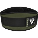 Пояс для важкої атлетики RDX RX3 EVA Curve неопреновий Army Green L - Зображення 2