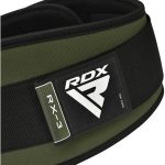 Пояс для важкої атлетики RDX RX3 EVA Curve неопреновий Army Green L - Зображення 5