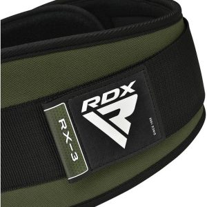 Пояс для важкої атлетики RDX RX3 EVA Curve неопреновий Army Green L - Зображення 5