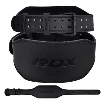 Шкіряний пояс для важкої атлетики RDX
