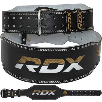 Шкіряний пояс для важкої атлетики RDX