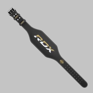 Пояс для важкої атлетики RDX 6 шкіряний Black Gold M - Зображення 5