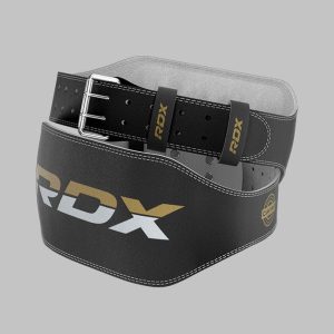 Пояс для важкої атлетики RDX 6 шкіряний Black Gold M - Зображення 7