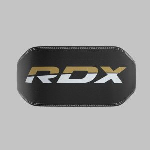 Пояс для важкої атлетики RDX 6 шкіряний Black Gold M - Зображення 9
