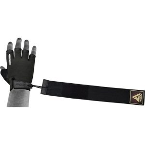 Рукавички для фітнесу RDX T2 Half Brown L - Зображення 5