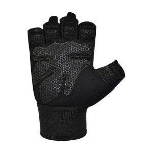 Рукавички для фітнесу RDX W1 Half Black Plus M - Зображення 3