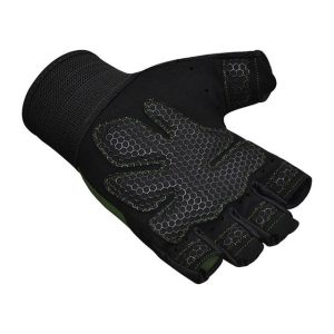 Рукавички для фітнесу RDX W1 Half Black Plus M - Зображення 4
