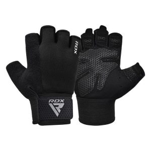 Рукавички для фітнесу RDX W1 Half Black Plus M - Зображення 5