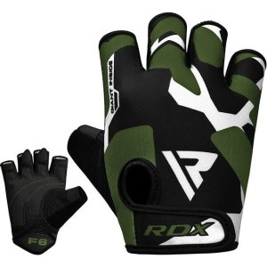 Рукавички для фітнесу RDX F6 Sumblimation Black/Green L - Зображення 5