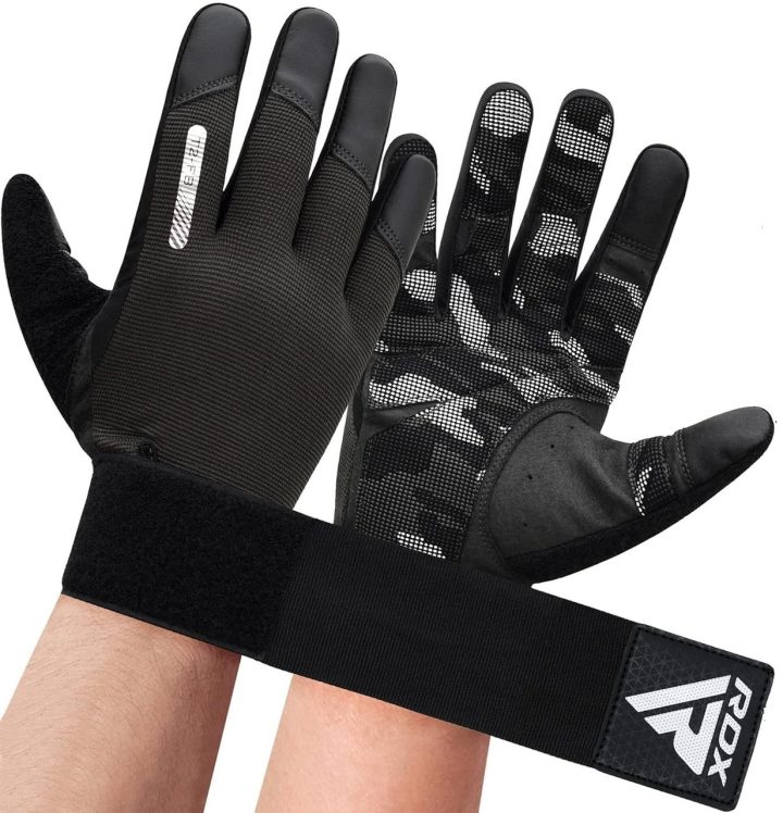 Рукавички для фітнесу RDX T2 Touch Screen Friendly Full Fingerf Black M - Зображення 5