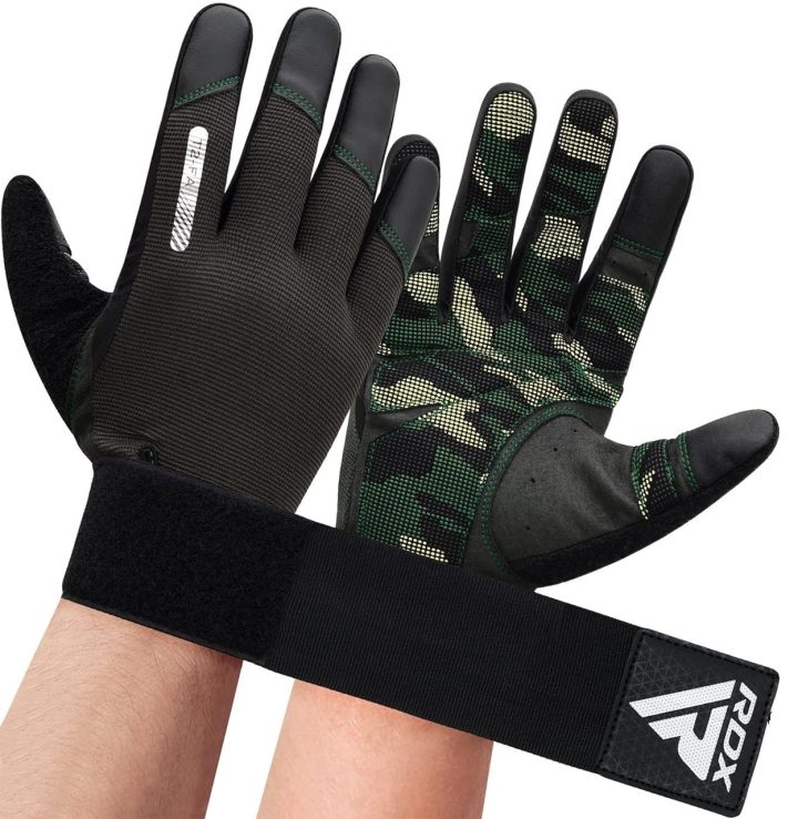 Рукавички для фітнесу RDX T2 Touch Screen Friendly Full Fingerf Army Green S - Зображення 5