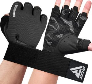 Рукавички для фітнесу RDX T2 Half Black M - Зображення 7