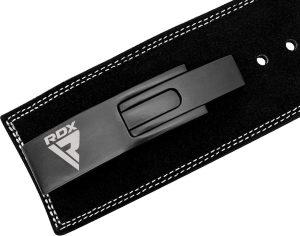 Пояс для важкої атлетики RDX 4 Pro Liver Buckle шкіряний Black Plus M - Зображення 7