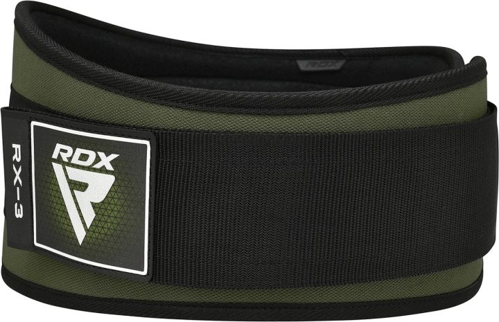 Пояс для важкої атлетики RDX RX3 EVA Curve неопреновий Army Green S - Зображення 8