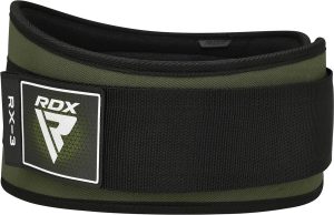 Пояс для важкої атлетики RDX RX3 EVA Curve неопреновий Army Green L - Зображення 8