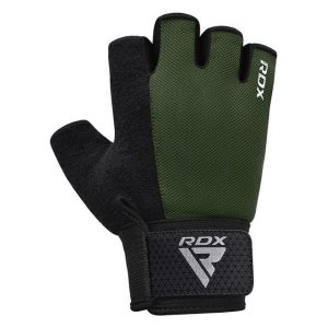 Рукавички для фітнесу RDX W1 Half Army Green Plus M - Зображення 4