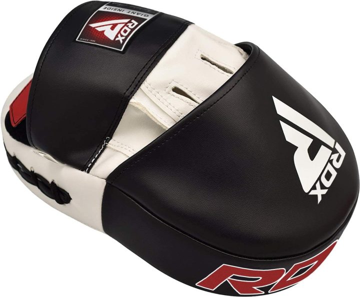 Лапи боксерські RDX T1 Curved White/Black - Зображення 2
