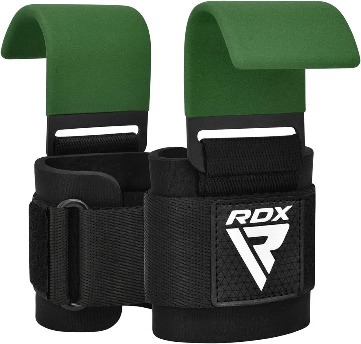 Гаки для тяги на зап'ястя RDX W5 Gym Hook Strap Army Green Plus - Зображення 2