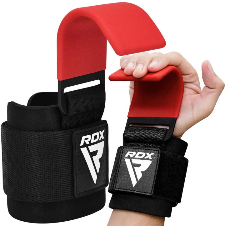 Гаки для тяги на зап'ястя RDX W5 Gym Hook Strap Red Plus - Зображення 3