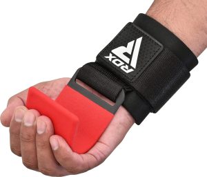 Гаки для тяги на зап'ястя RDX W5 Gym Hook Strap Red Plus - Зображення 4