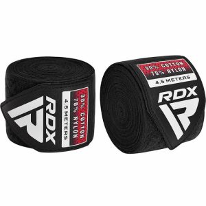 Бинти для боксу RDX WX Professional Boxing Hand Wraps Black (4.5м.) - Зображення 4