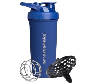 Шейкер спортивний SmartShake металевий Reforce Stainless Steel 30oz/900ml Navy Blue - Зображення 1