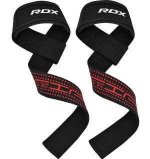 Лямки для тяги RDX S4 Gym Cotton Gel Straps Black Plus - Зображення 2
