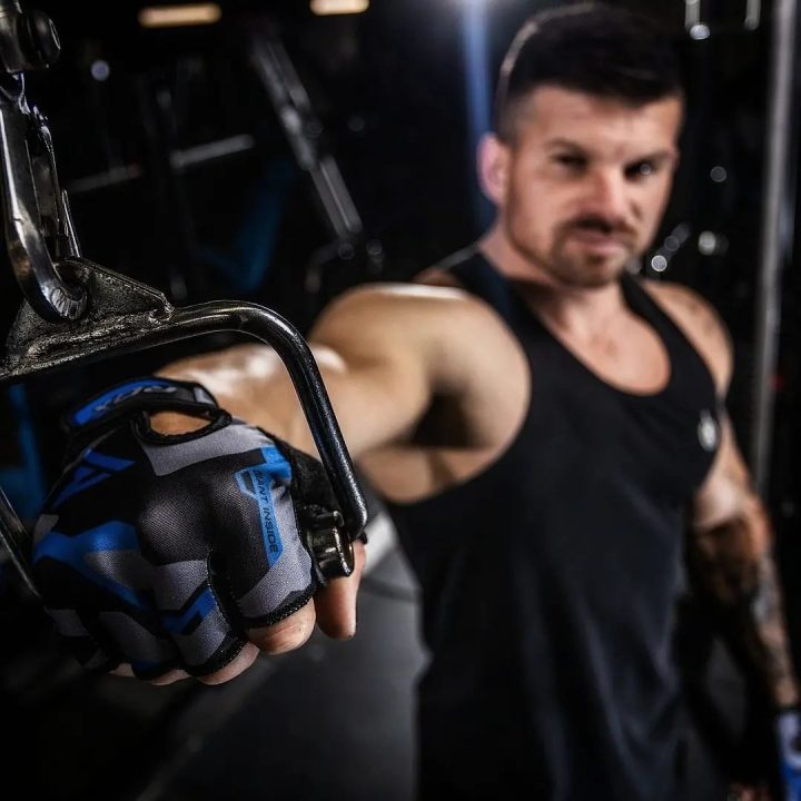 Рукавички для фітнесу RDX F6 Sumblimation Blue XXL - Зображення 9