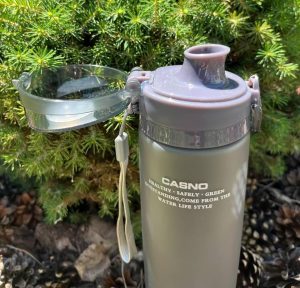 Пляшка для води CASNO 650 мл KXN-1157 Сіра - Зображення 8