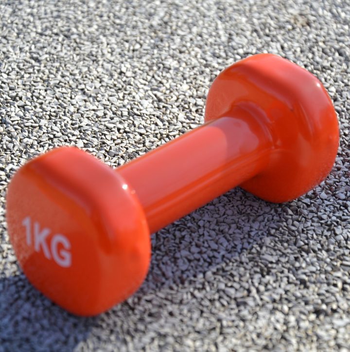 Гантелі вінілові PowerPlay 2 * 1 кг. PP_4103 Помаранчеві (2шт. - пара) + Резинка для фітнесу 7,5кг - Зображення 5