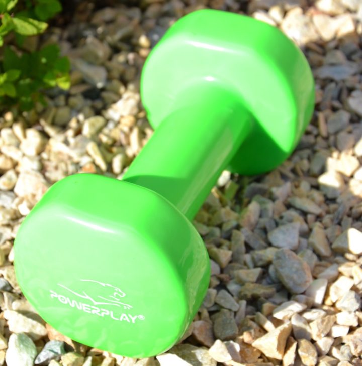 Гантель вінілова PowerPlay 1,5 кг. PP_4103 Зелена (1шт.) - Зображення 5