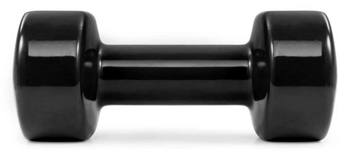 Гантель вінілова PowerPlay 2 кг. PP_4121 Чорна (1шт.) - Зображення 3