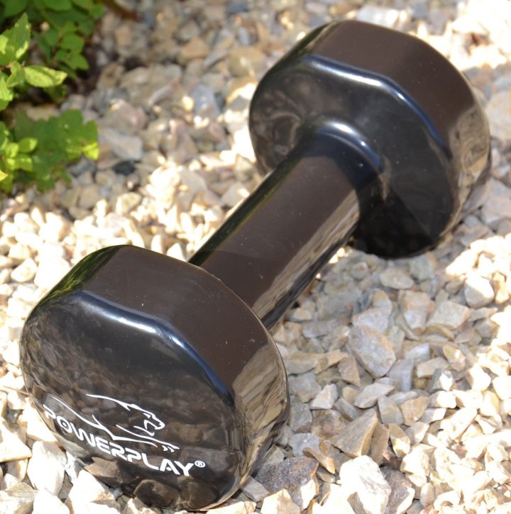 Гантель вінілова PowerPlay 1,5 кг. PP_4121 Чорна (1шт.) - Зображення 6