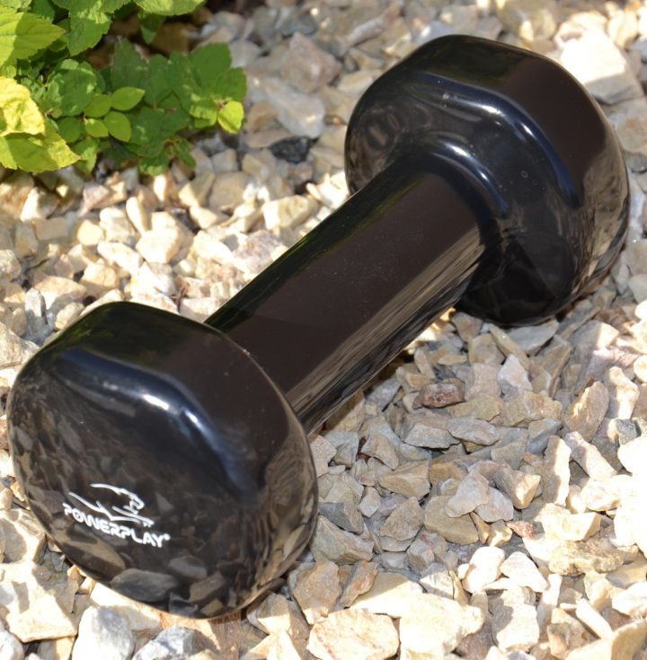 Гантель вінілова PowerPlay 1 кг. PP_4121 Чорна (1шт.) - Зображення 6