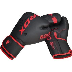 Боксерські рукавиці RDX F6 Kara Matte Red 8 унцій (капа в комплекті) - Зображення 5
