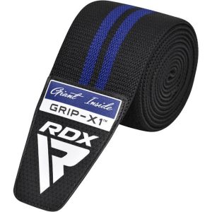 Бинти на коліна RDX GYM KNEE WRAP R11 BLACK/BLUE - Зображення 3