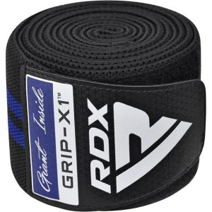 Бинти на коліна RDX GYM KNEE WRAP R11 BLACK/BLUE - Зображення 5