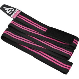 Бинти на коліна RDX GYM KNEE WRAP R11 BLACK/PINK - Зображення 4